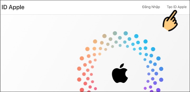 Cách tạo iCloud/Apple ID trên máy tính bước 1